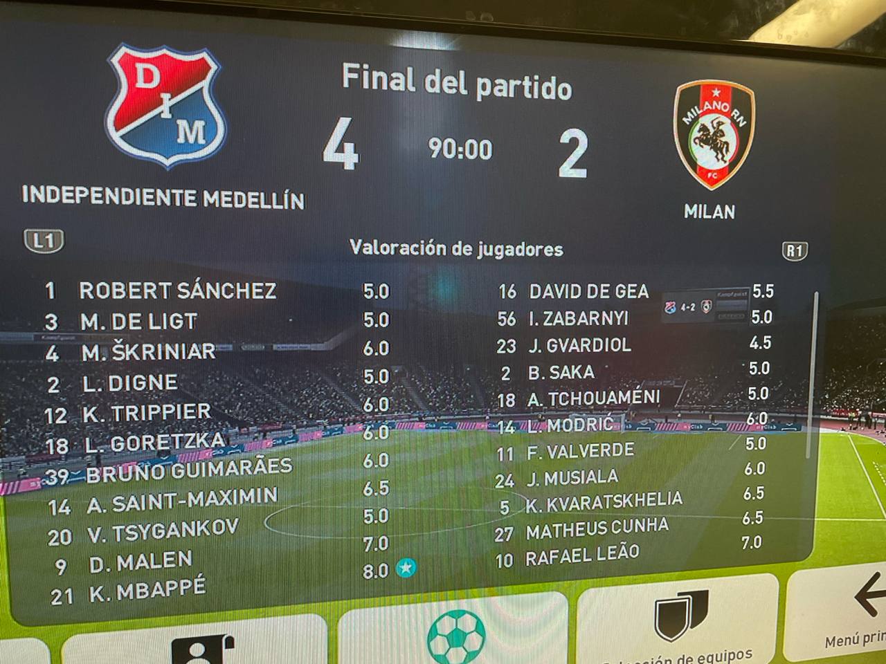 Valoracions · enviada per Pep